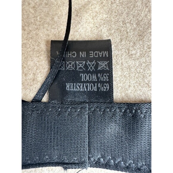 Pengcheng Womens Fedora Trilby Hat Camel Wool Blend Buckle Band Boho One Size - Picture 5 of 9